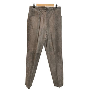Vintage APART IMPRESSIONS Women's Snakeskin Print Leather Pants Size 14 Retro